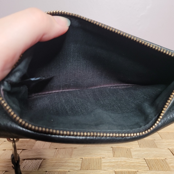 Fossil Black Leather Preston Flap Clutch Wallet - Picture 4 of 8